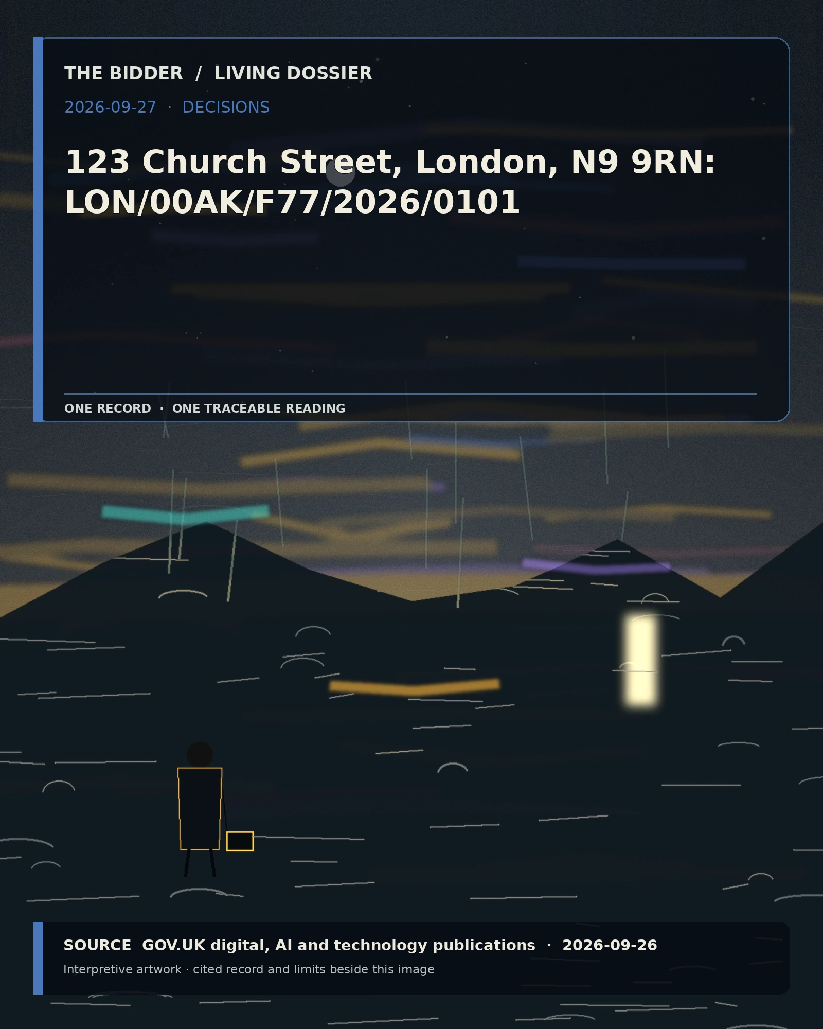 Evidence-led visual artwork: 123 Church Street, London, N9 9RN: LON/00AK/F77/2026/0101