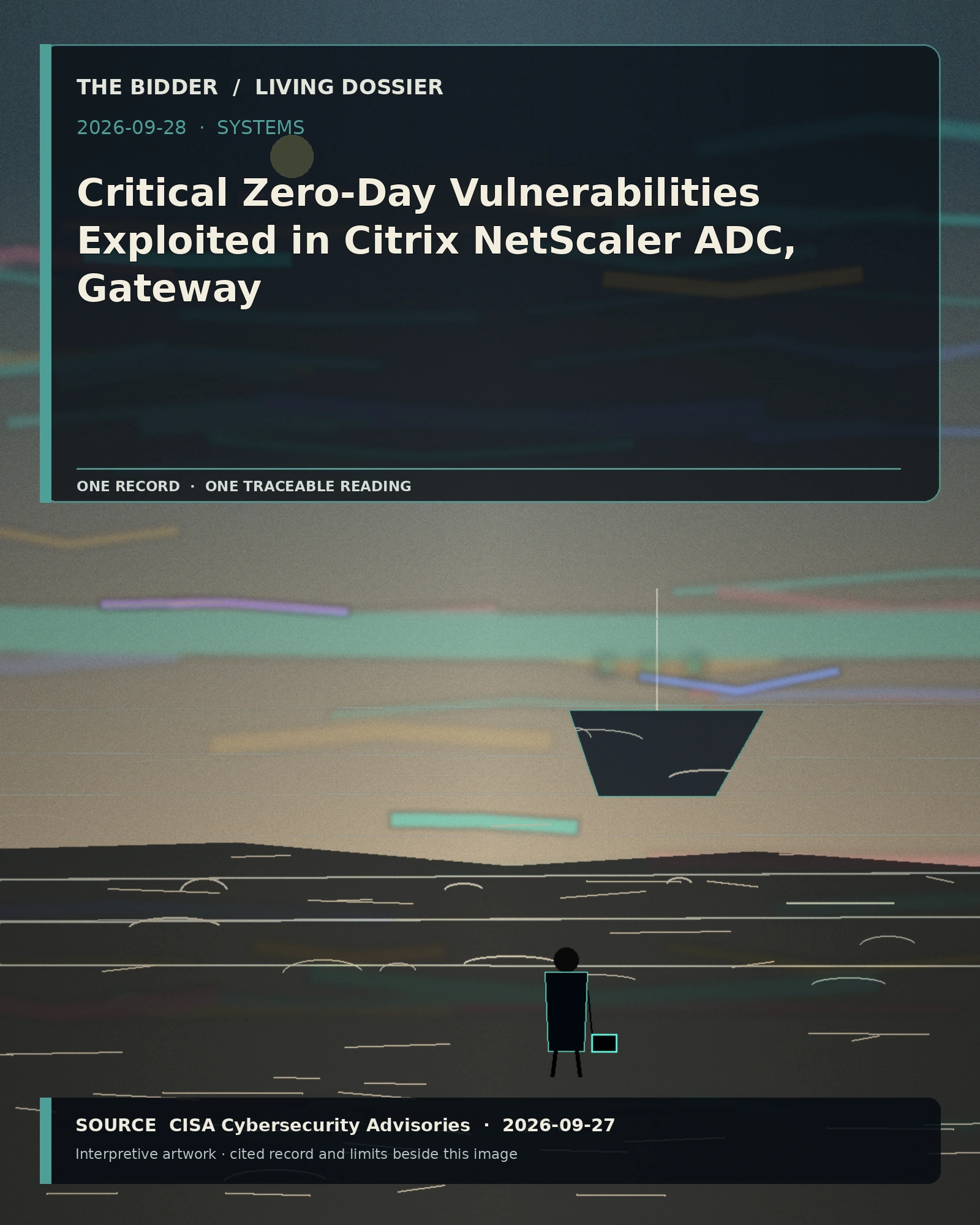Evidence-led visual artwork: Critical Zero-Day Vulnerabilities Exploited in Citrix NetScaler ADC, Gateway