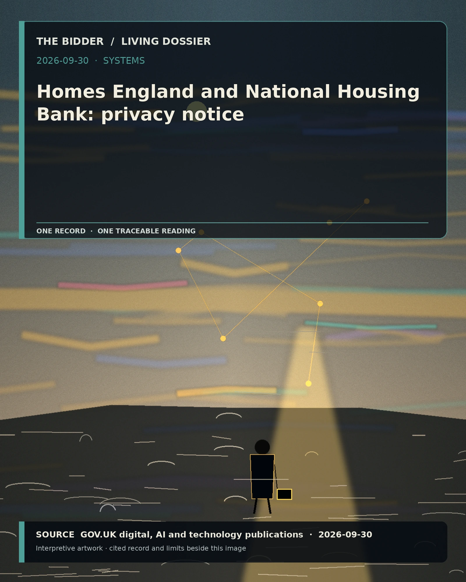 Evidence-led visual artwork for Homes England and National Housing Bank: privacy notice