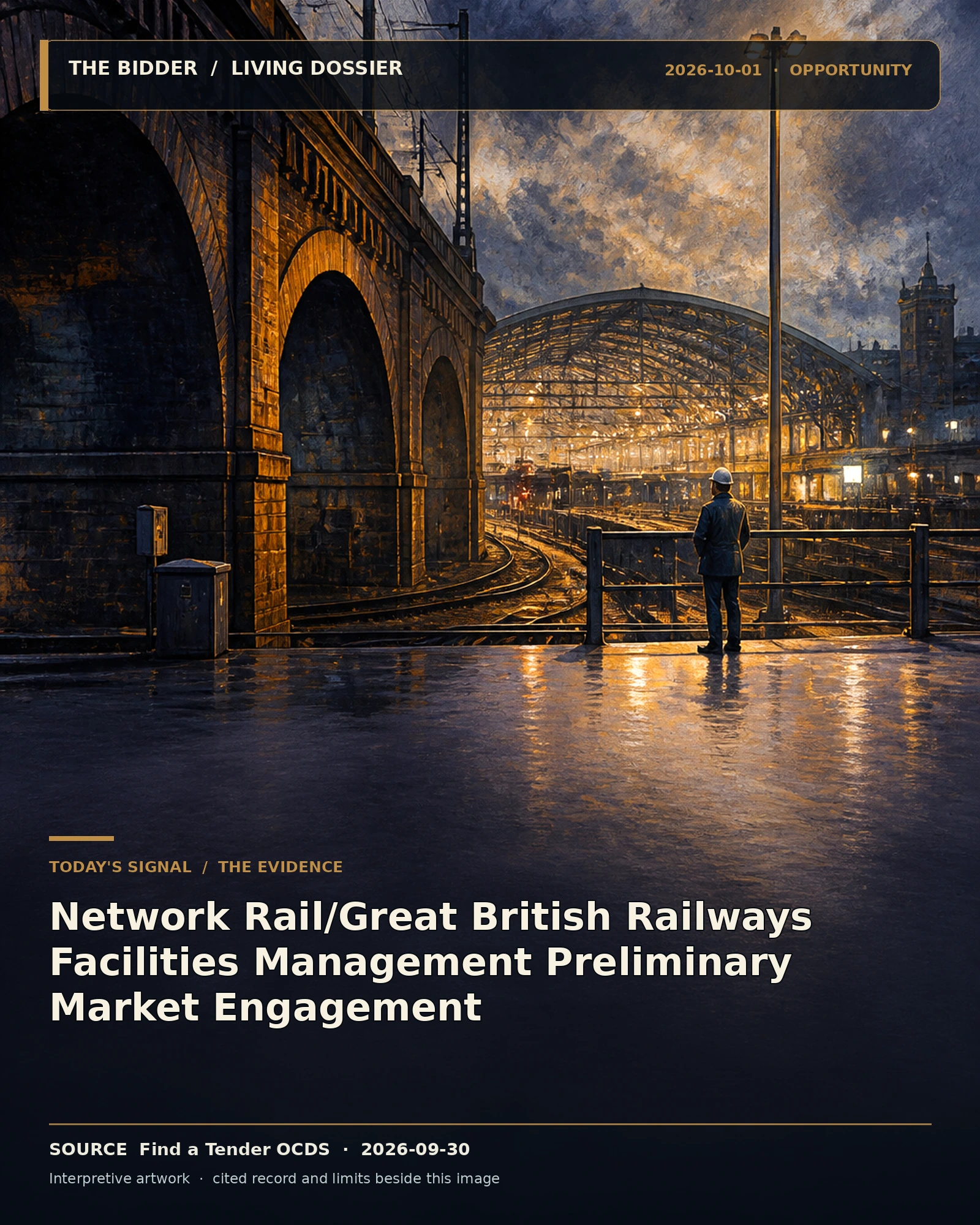 Evidenz-geführte Kunstwerke für Network Rail/Great British Railways Facilities Management Preliminary Market Engagement