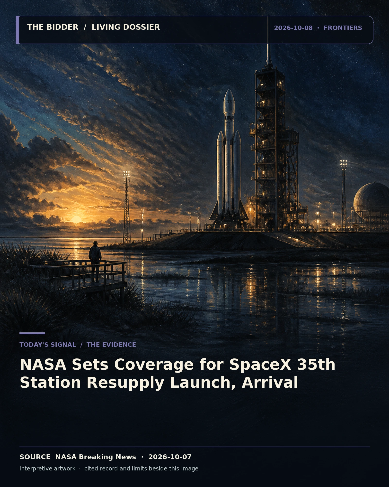Evidence-led artwork for NASA Sets Coverage for SpaceX 35th Station Resupply Launch, Arrival