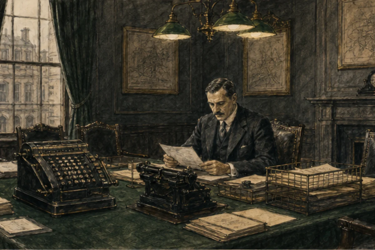 Typewriter and mechanical calculation enter municipal comparison
