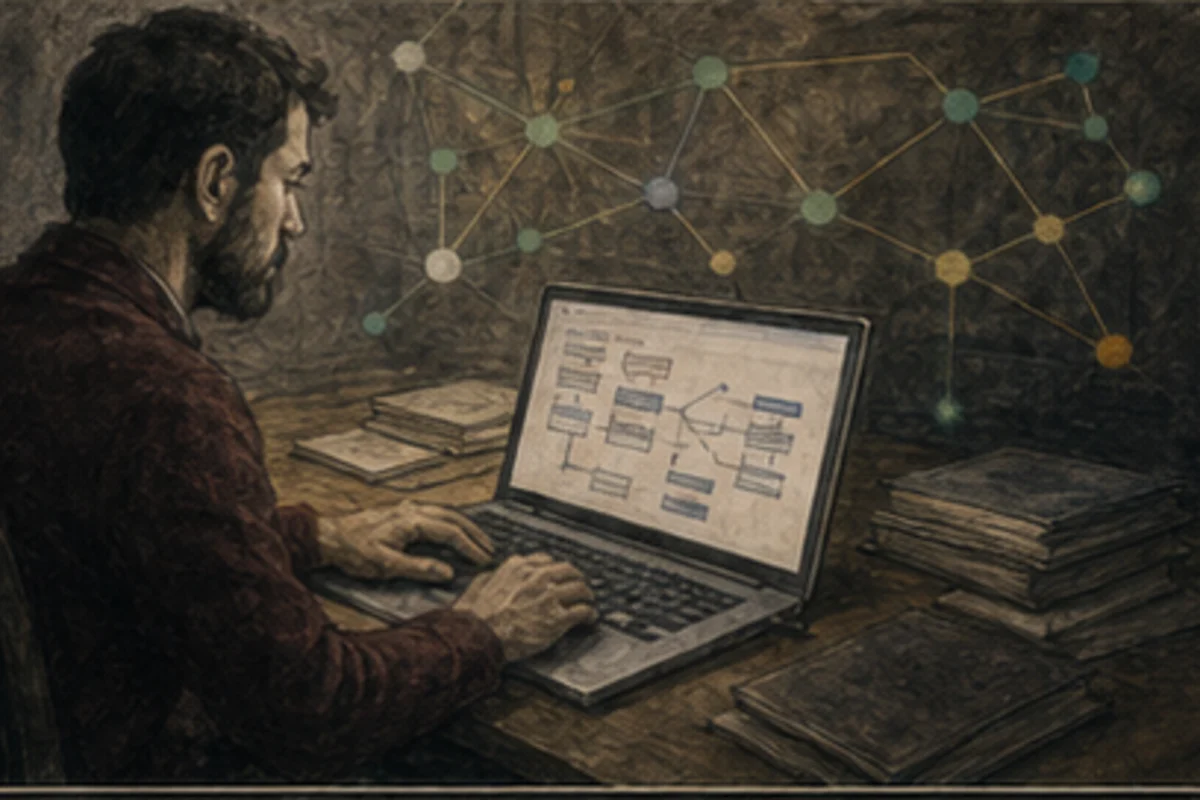 Linked data blocks and a network graph make contract records comparable