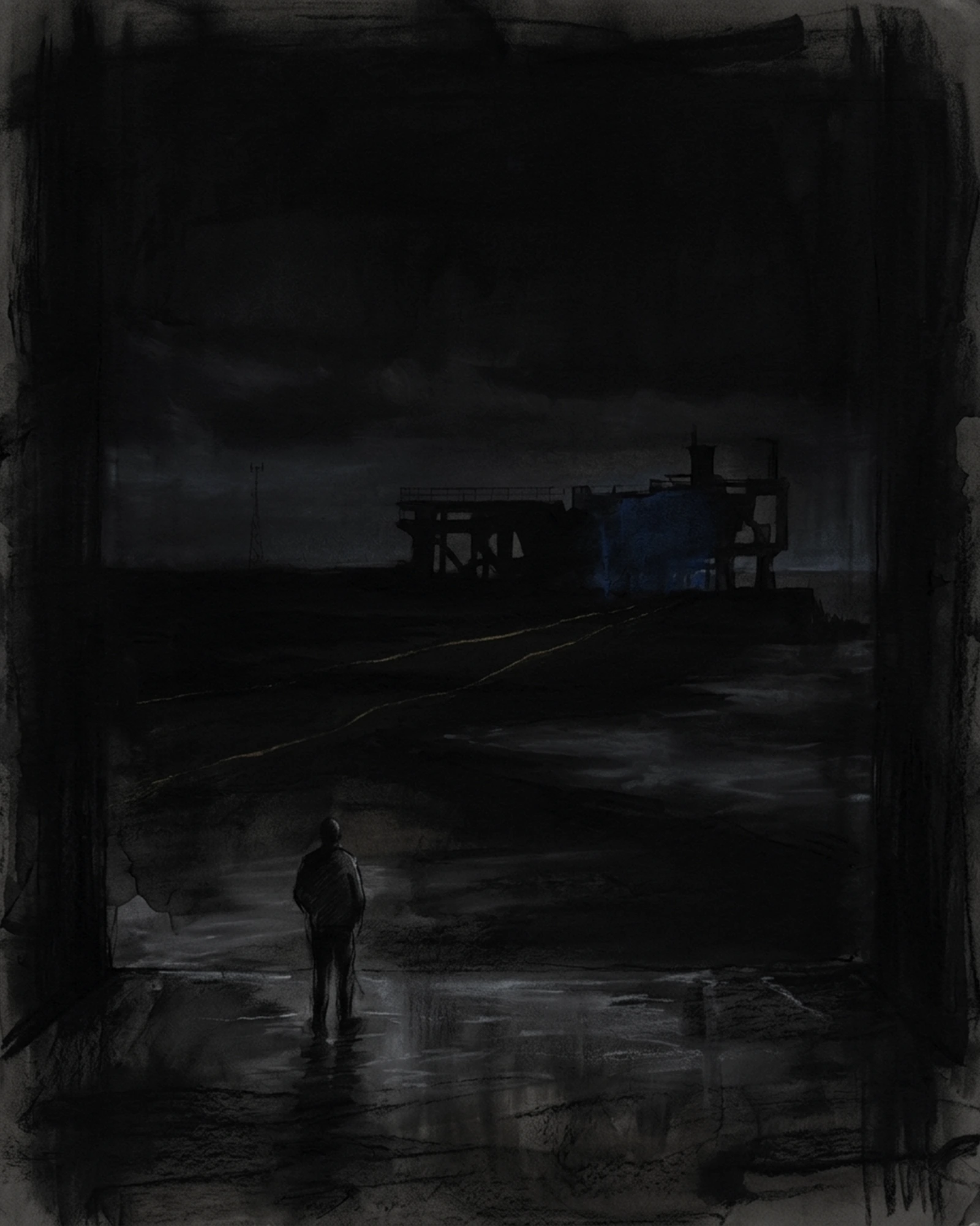 Living Charcoal retrospective artwork: Beyond Threshold In Weather