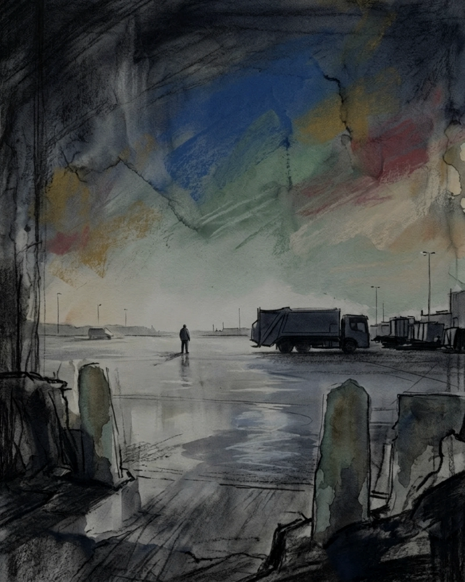 Reference Method retrospective artwork: A Line Was Drawn Across Unfinished Crossing